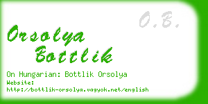 orsolya bottlik business card